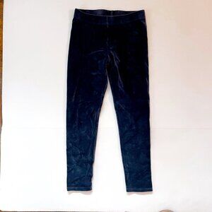 Mini Boden Blue Velvet Leggings, Size 9/10